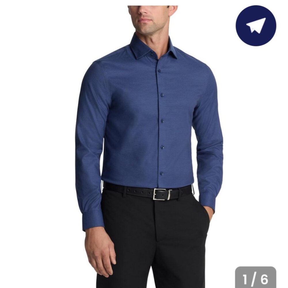 Michael Kors (Size XL) Royal Blue Slim Fit